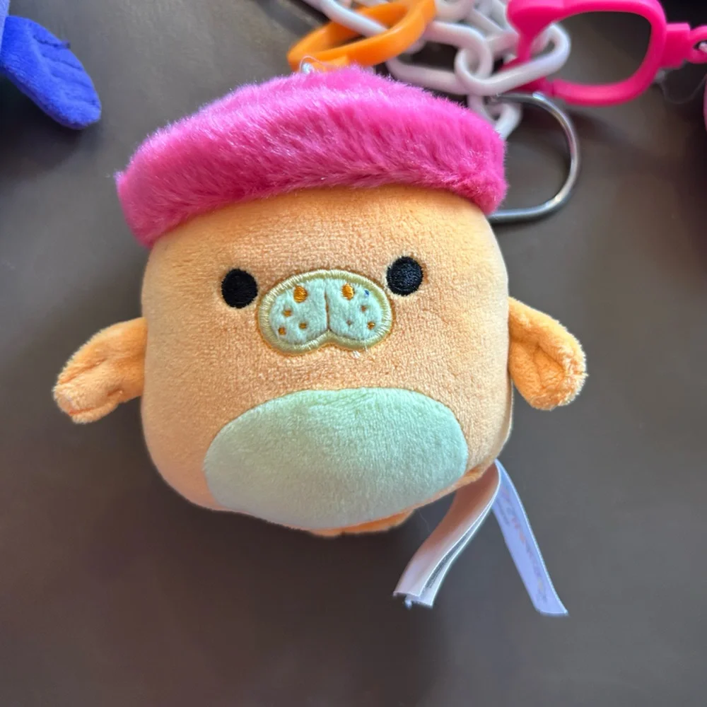 Squishmallows Colorful Sea🦈🐙🐚🌊 Creature Plush Set of 6 with chain